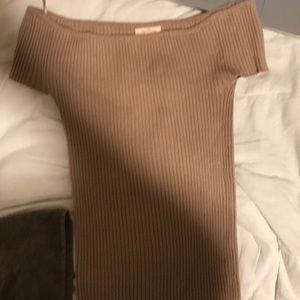 Off shoulder tube top dress